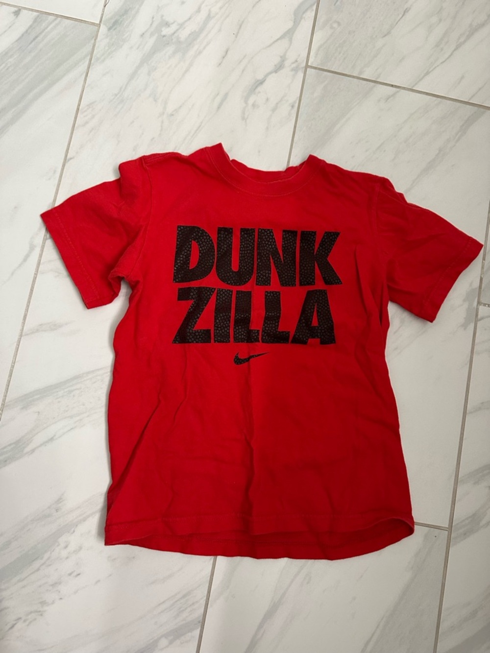 Nike Kids' small Red "DUNK ZILLA" Graphic Tee